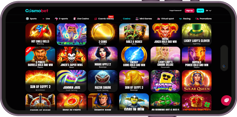 Cosmobet Casino Games