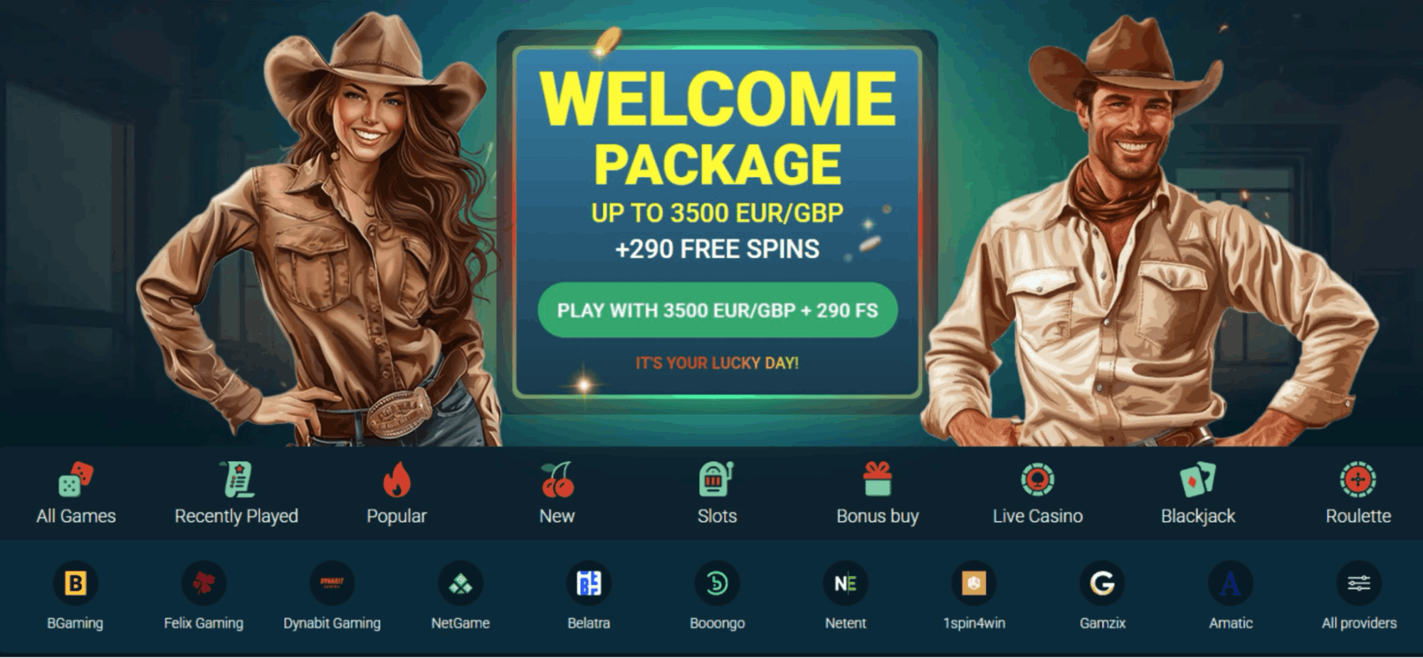 BiLucky Casino welcome bonus