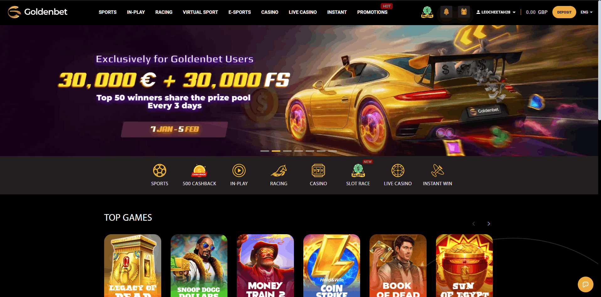 Goldenbet Casino welcome package