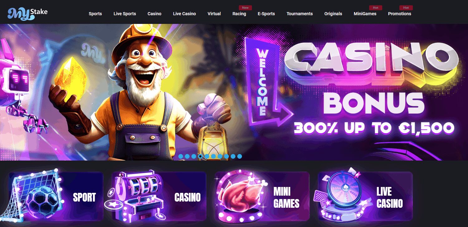 Mystake Casino signup bonus